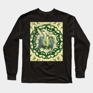 wattle on green and yellow kaleidoscope Long Sleeve T-Shirt